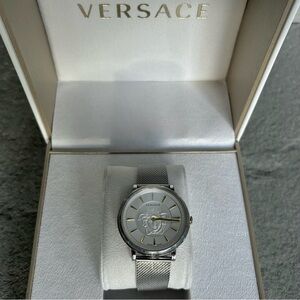 Versace 3D Medusa Silver Milanese Watch